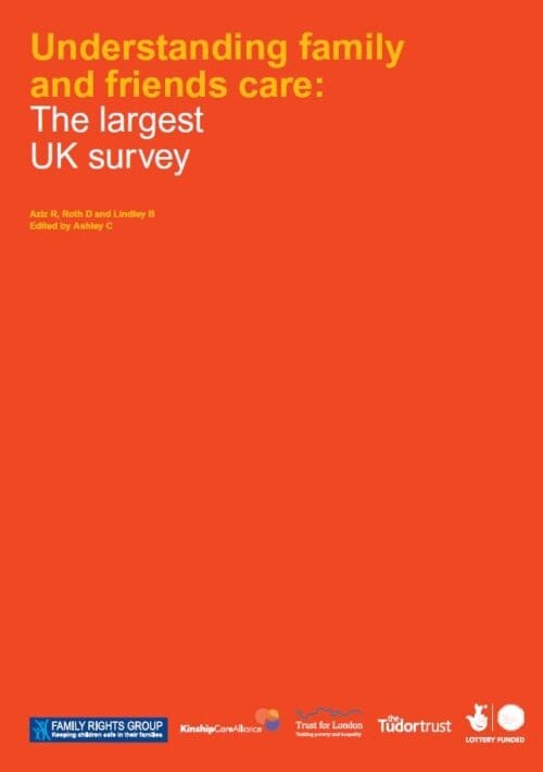Understanding family and friends care - The largest UK survey