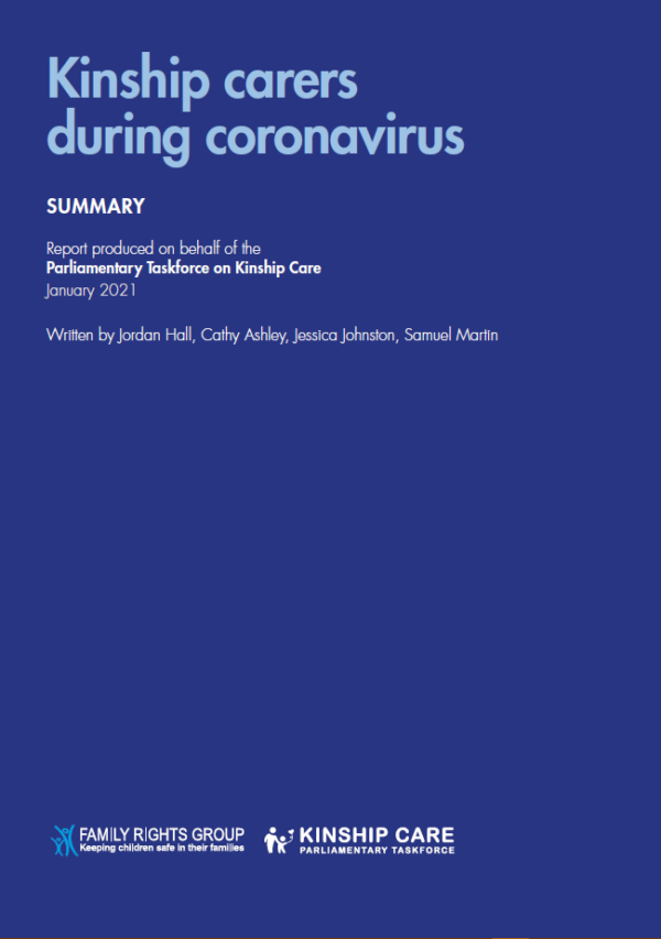 Kinship care during coronavirus - summary report cover