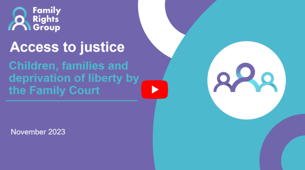 Access to justice when children are deprived of their liberty (DOLs ...