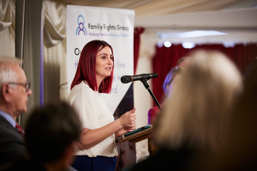 Melanie Onn MP speaking at the podium